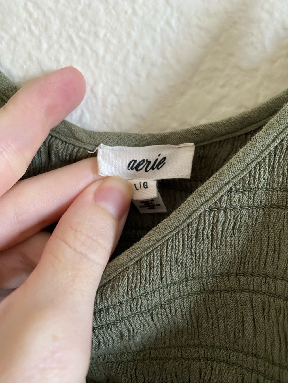 Aerie At The Barre Midi Dress Olive Fun - Picture 7 of 8
